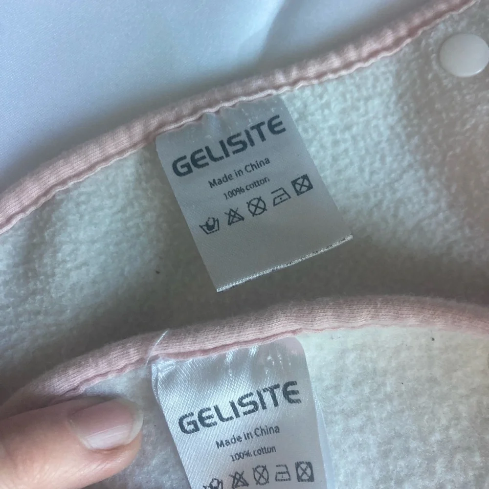 Set of 2 Soft Pink Baby Bibs